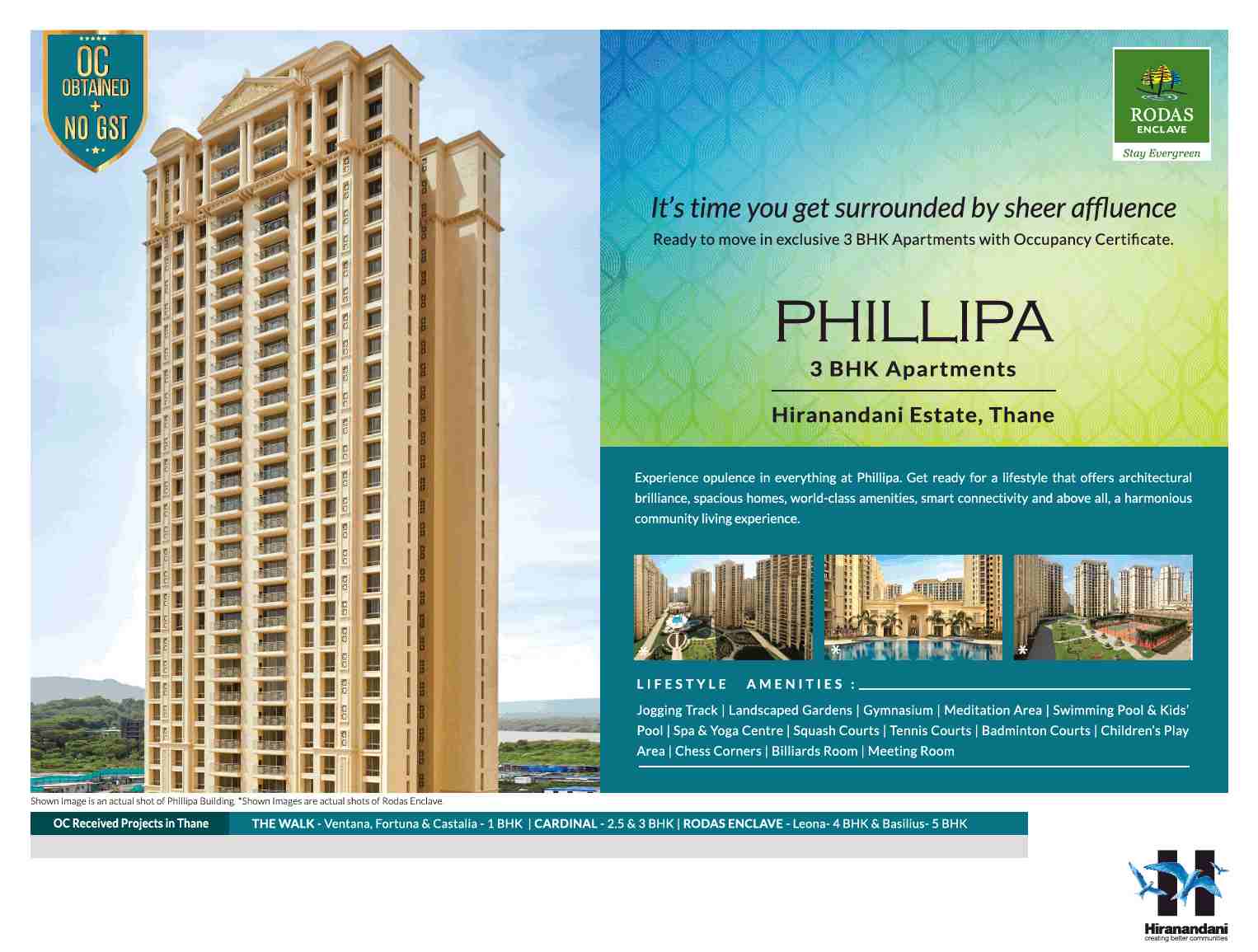 Experience opulence in everything at Hiranandani Rodas Enclave Phillipa in Mumbai